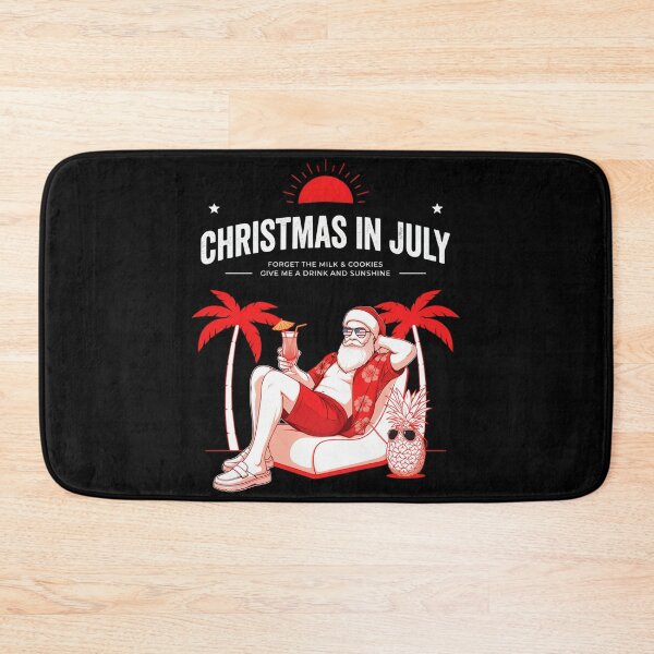 Item preview, Christmas In July – Funny Santa Beach Shirt Cute Summer Holiday Gift Forget Milk and Cookies V19 designed and sold by DarylWelsh2024.