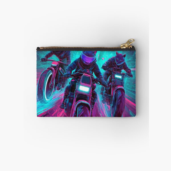 Item preview, Cyberpunk Neon Cat Biker Squad designed and sold by Moody Vibes Studio.