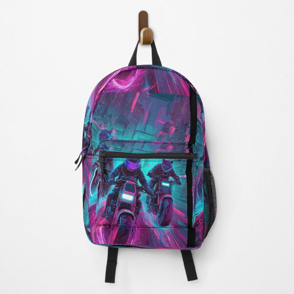 Item preview, Cyberpunk Neon Cat Biker Squad designed and sold by Luna's World - Moody Vibes Studio.