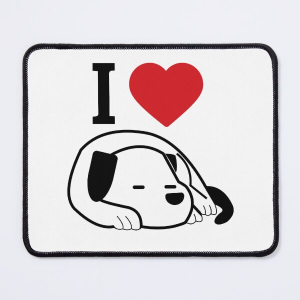 Item preview, I Love Dogs Cute Sleepy Puppy Minimalist designed and sold by JengPath.