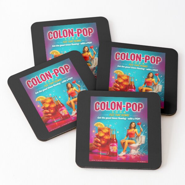 Item preview, Colon-Pop Soda - Design 1 designed and sold by JoeNeckbone's Hangout.