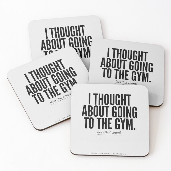 Item preview, I Thought About Going To The Gym Relatable Quote designed and sold by Enea Kelo.