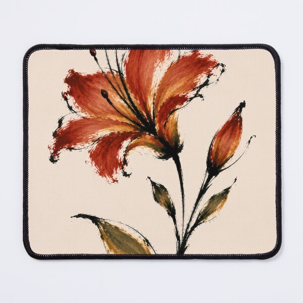 Item preview, Expressive Orange Lily Botanical Painting designed and sold by minbadesign.