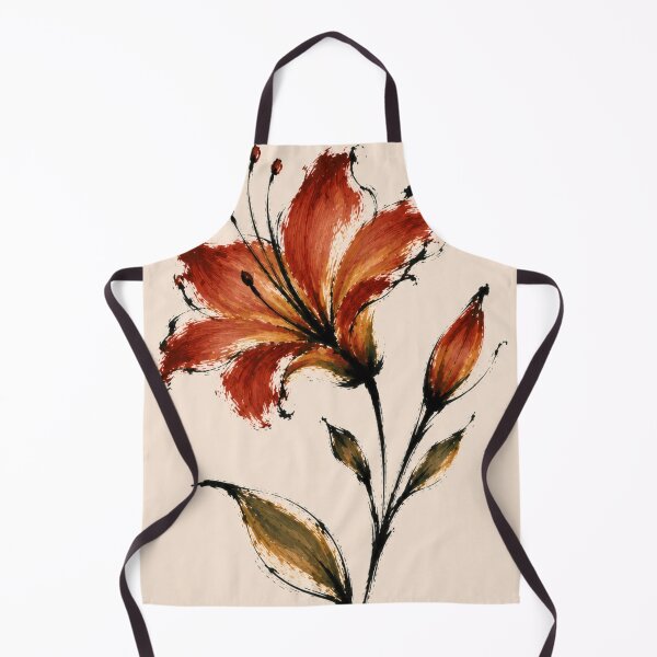 Item preview, Expressive Orange Lily Botanical Painting designed and sold by minbadesign.