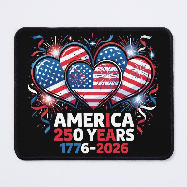 Item preview, America 250 Years 1776 2026 Heart Shirt designed and sold by TeNovaStudio.