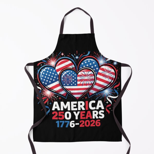 Item preview, America 250 Years 1776 2026 Heart Shirt designed and sold by TeNovaStudio ⭐⭐⭐⭐⭐.