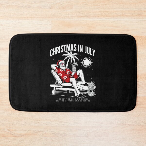 Item preview, Christmas In July – Funny Santa Beach Shirt Cute Summer Holiday Gift Forget Milk and Cookies V20 designed and sold by DarylWelsh2024.
