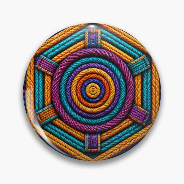 Item preview, Colorful Rope Geometry Mandala designed and sold by JabbiKamost.