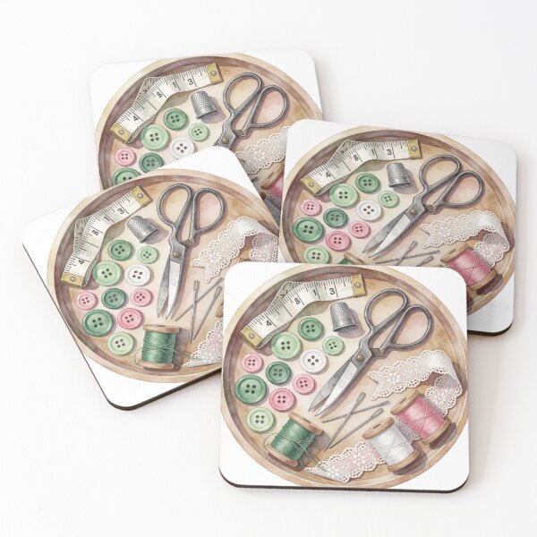 Item preview, Sewing Supplies Floral Illustration designed and sold by AillustriaAK.