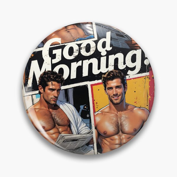 Artikelvorschau, Guten Morgen Retro-Hunk-Collage-Poster entworfen und verkauft von ZhivanCrimson.