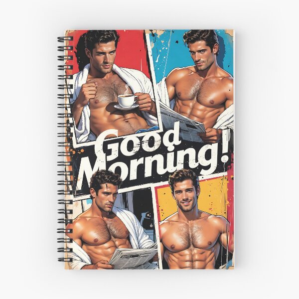 Item preview, Good Morning Retro Hunk Collage Poster designed and sold by ZhivanCrimson.