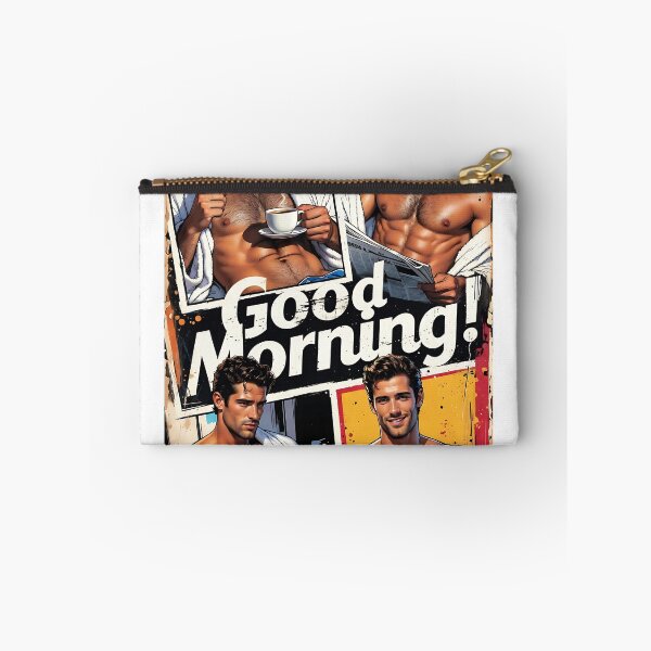 Item preview, Good Morning Retro Hunk Collage Poster designed and sold by ZhivanCrimson.