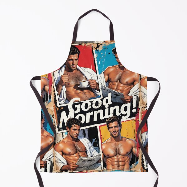 Item preview, Good Morning Retro Hunk Collage Poster designed and sold by ZhivanCrimson.
