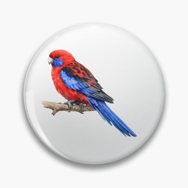Item preview, Crimson Rosella Watercolour designed and sold by Jaruart.