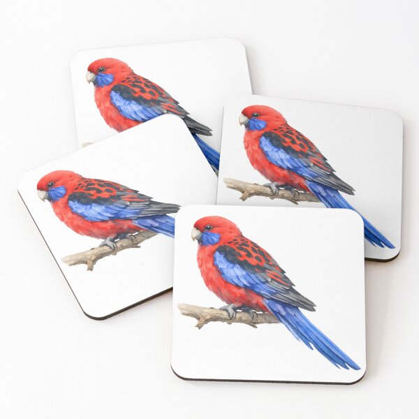 Item preview, Crimson Rosella Watercolour designed and sold by Jaruart.
