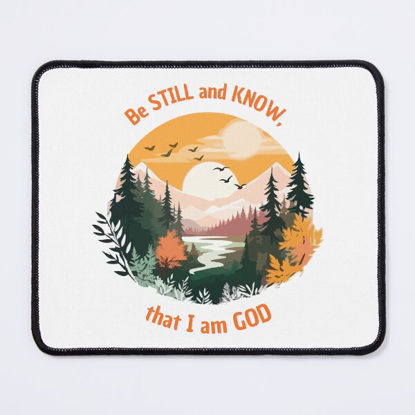 Item preview, Be Still and Know That I Am God | Psalm 46:10 Christian Nature Design | Faith-Inspired Scripture Quote designed and sold by PureHopeStudio.