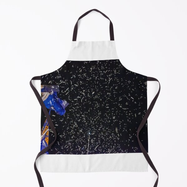 Item preview, Blue Flags And Confetti Shower Over City Street During Nighttime Celebration, Parade And Festival designed and sold by Nmallia.