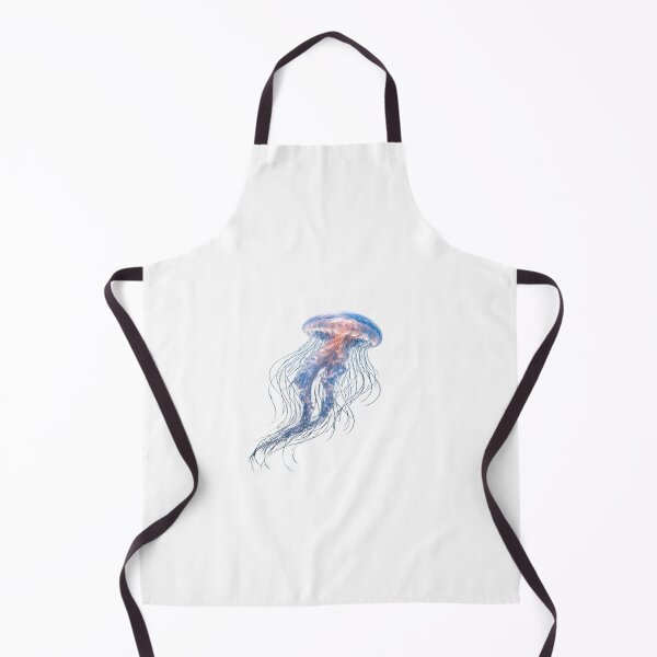 Item preview, Graceful Glowing Jellyfish in Deep Ocean Waters designed and sold by Artisan Finds Online.
