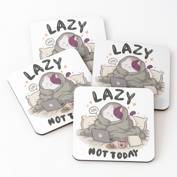Item preview, A lazy cat—not today designed and sold by Fluffyvenly ✨.