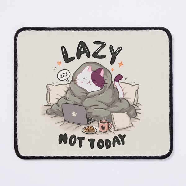 Item preview, A lazy cat—not today designed and sold by Fluffyvenly ✨.