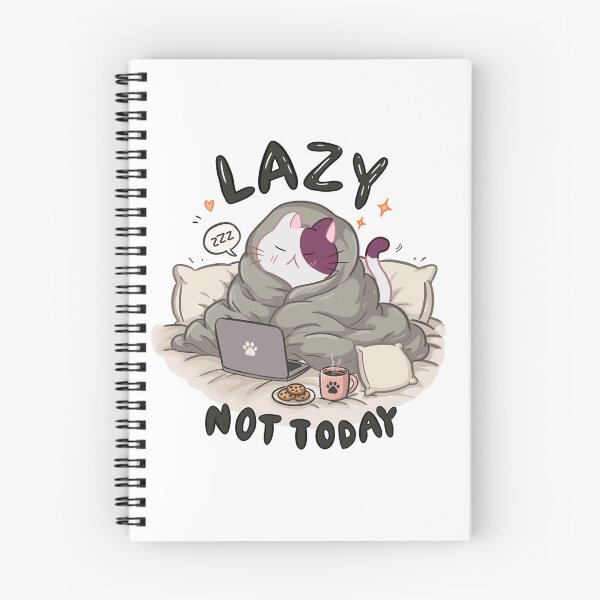 Item preview, A lazy cat—not today designed and sold by Fluffyvenly ✨.