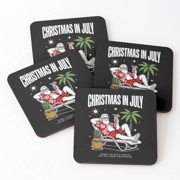 Item preview, Christmas In July – Funny Santa Beach Shirt Cute Summer Holiday Gift Forget Milk and Cookies V22 designed and sold by DarylWelsh2024.
