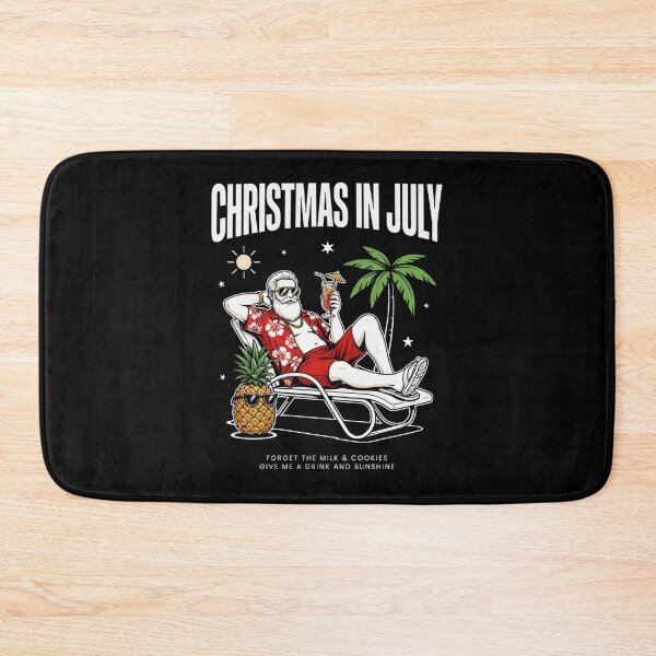 Item preview, Christmas In July – Funny Santa Beach Shirt Cute Summer Holiday Gift Forget Milk and Cookies V22 designed and sold by DarylWelsh2024.