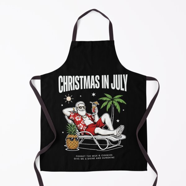 Item preview, Christmas In July – Funny Santa Beach Shirt Cute Summer Holiday Gift Forget Milk and Cookies V22 designed and sold by DarylWelsh2024.