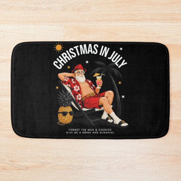 Item preview, Christmas In July – Funny Santa Beach Shirt Cute Summer Holiday Gift Forget Milk and Cookies V23 designed and sold by DarylWelsh2024.
