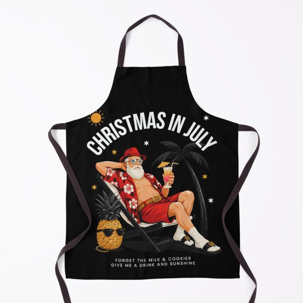 Item preview, Christmas In July – Funny Santa Beach Shirt Cute Summer Holiday Gift Forget Milk and Cookies V23 designed and sold by DarylWelsh2024.