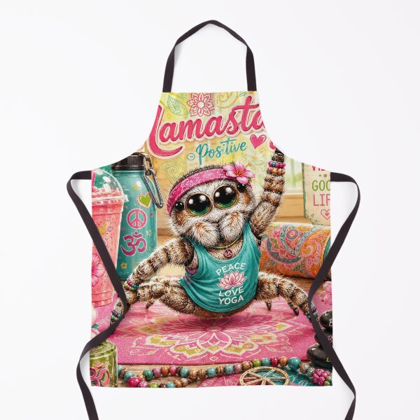 Item preview, Namastay Vibes and Peaceful Poses Jumping Spider designed and sold by Weirdwildco69.
