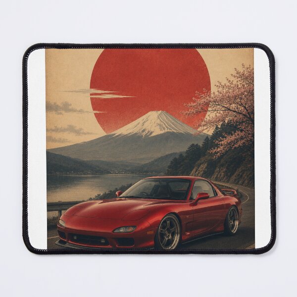Item preview, Premium Japanese sports car 1990s rotary coupe deep red  designed and sold by Traceursniper.