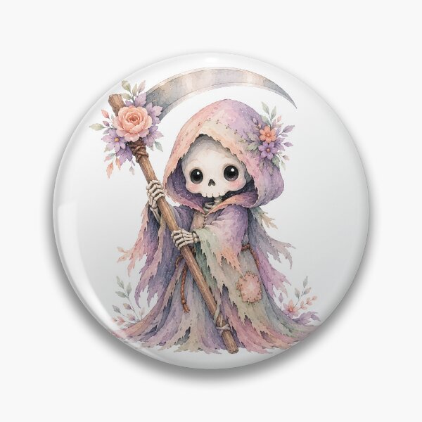 Item preview, cute grim reaper designed and sold by pencil-art98.