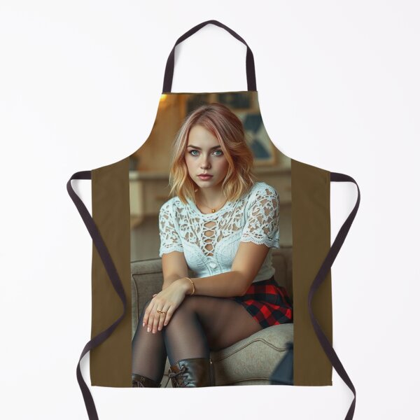 Item preview, Soft Aesthetic Portrait – Blonde Girl in Cozy Autumn Fashion designed and sold by e-not-shop.