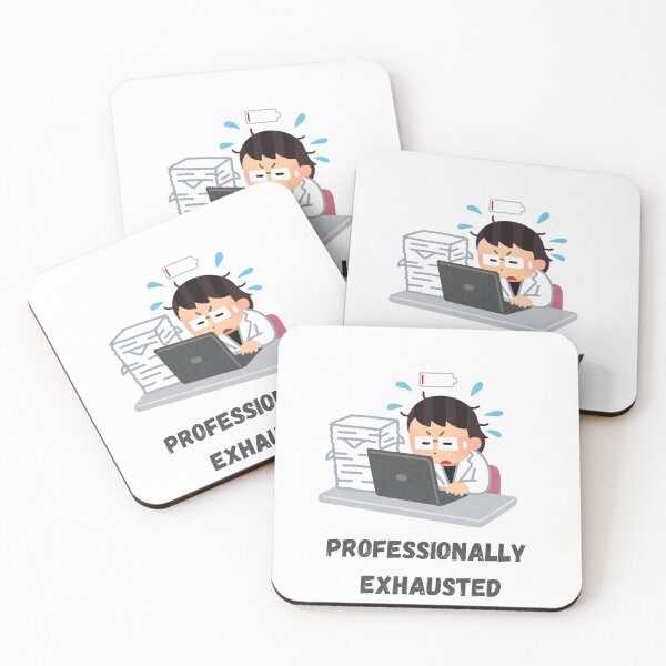Item preview, Funny Office Burnout Illustration Work Humor Design designed and sold by findmeout.