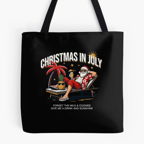 Item preview, Christmas In July – Funny Santa Beach Shirt Cute Summer Holiday Gift Forget Milk and Cookies V24 designed and sold by DarylWelsh2024.
