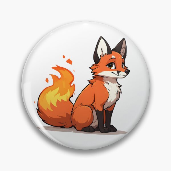Item preview, Cute Cartoon Fox with Fiery Tail – Fantasy Woodland Animal Illustration designed and sold by Karolina’s Cozy Creations.