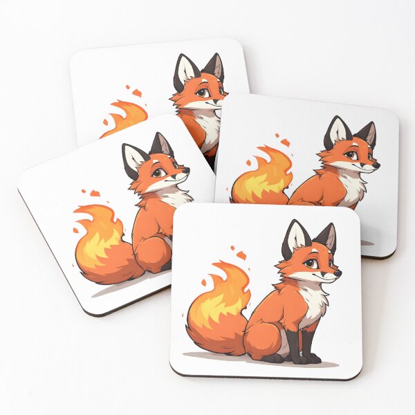 Item preview, Cute Cartoon Fox with Fiery Tail – Fantasy Woodland Animal Illustration designed and sold by Karolina’s Cozy Creations.