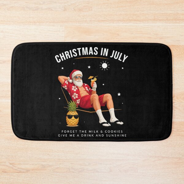 Item preview, Christmas In July – Funny Santa Beach Shirt Cute Summer Holiday Gift Forget Milk and Cookies V25 designed and sold by DarylWelsh2024.