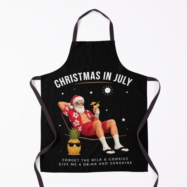 Item preview, Christmas In July – Funny Santa Beach Shirt Cute Summer Holiday Gift Forget Milk and Cookies V25 designed and sold by DarylWelsh2024.