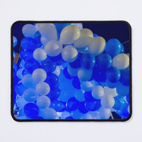 Item preview, Blue and White Balloon Release With Confetti Shower at Night Celebration Event designed and sold by Nmallia.