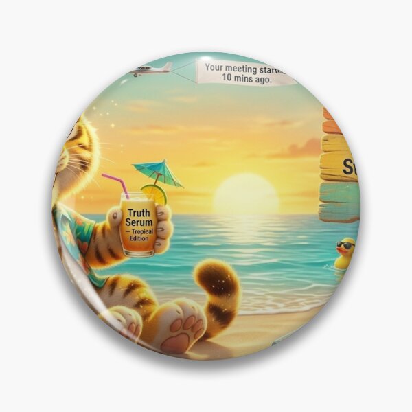 Item preview, Funny Out of Office Tiger Mug Gift for Husband Beach Vacation Humor NeoTigLuna designed and sold by NeoTigLuna.