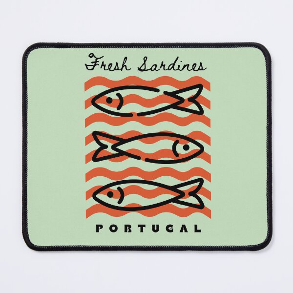 Item preview, Minimalist Sardine Fish Pattern Coastal Art Design designed and sold by PrintandJoy.