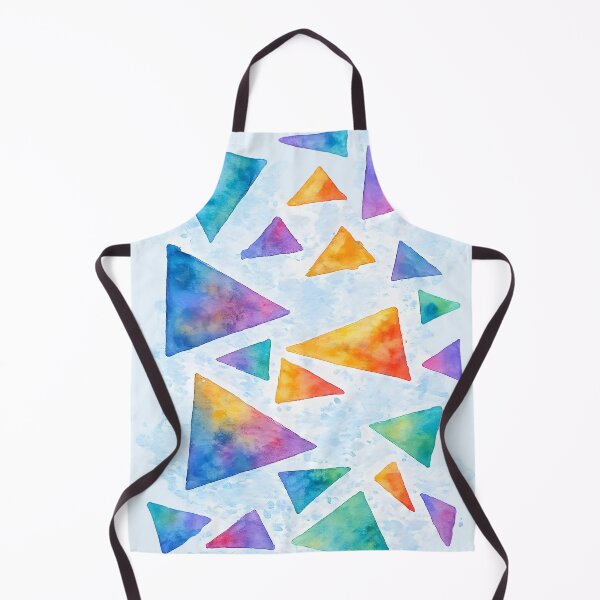 Item preview, Watercolor Triangle Mosaic – Colorful Abstract Geometric Art designed and sold by blankTeeShirt.