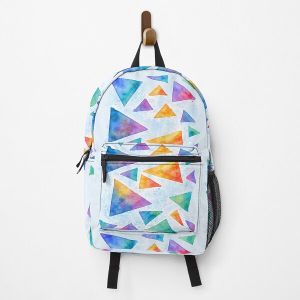 Item preview, Watercolor Triangle Mosaic – Colorful Abstract Geometric Art designed and sold by blankTeeShirt.