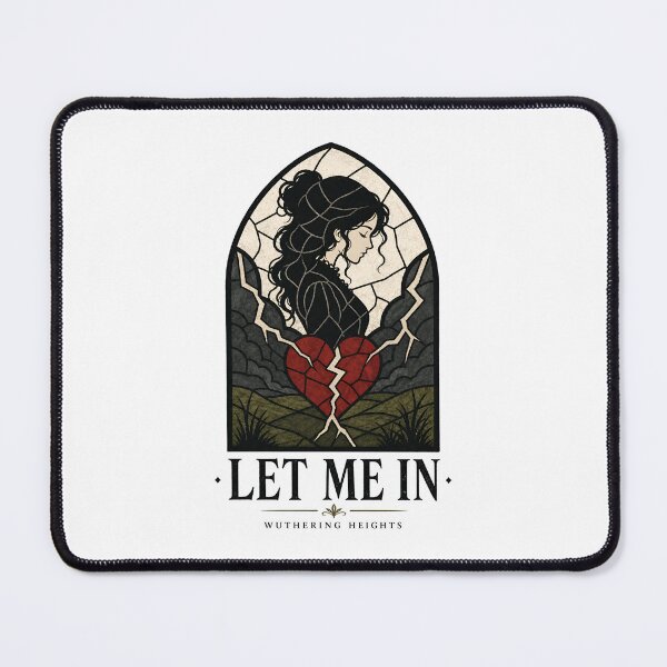 Item preview, Wuthering Heights Let Me In Stained Glass Broken Heart designed and sold by Fenay Designs.