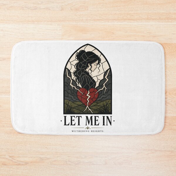 Item preview, Wuthering Heights Let Me In Stained Glass Broken Heart designed and sold by Fenay Designs.