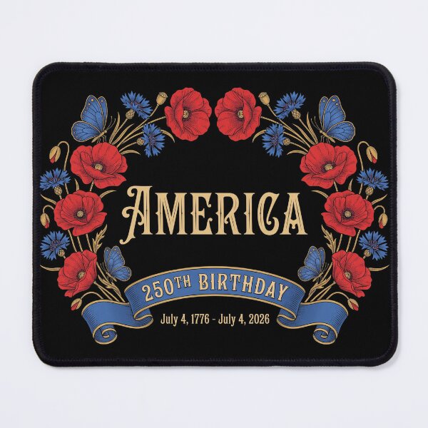 Item preview, America 250th Birthday July 4th Floral Shirt designed and sold by TeNovaStudio.