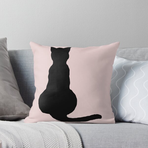 Item preview, Back View Of An Insubordinate Cat Black Silhouette designed and sold by taiche.