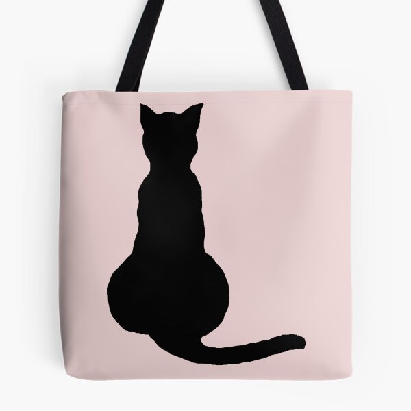 Item preview, Back View Of An Insubordinate Cat Black Silhouette designed and sold by taiche.